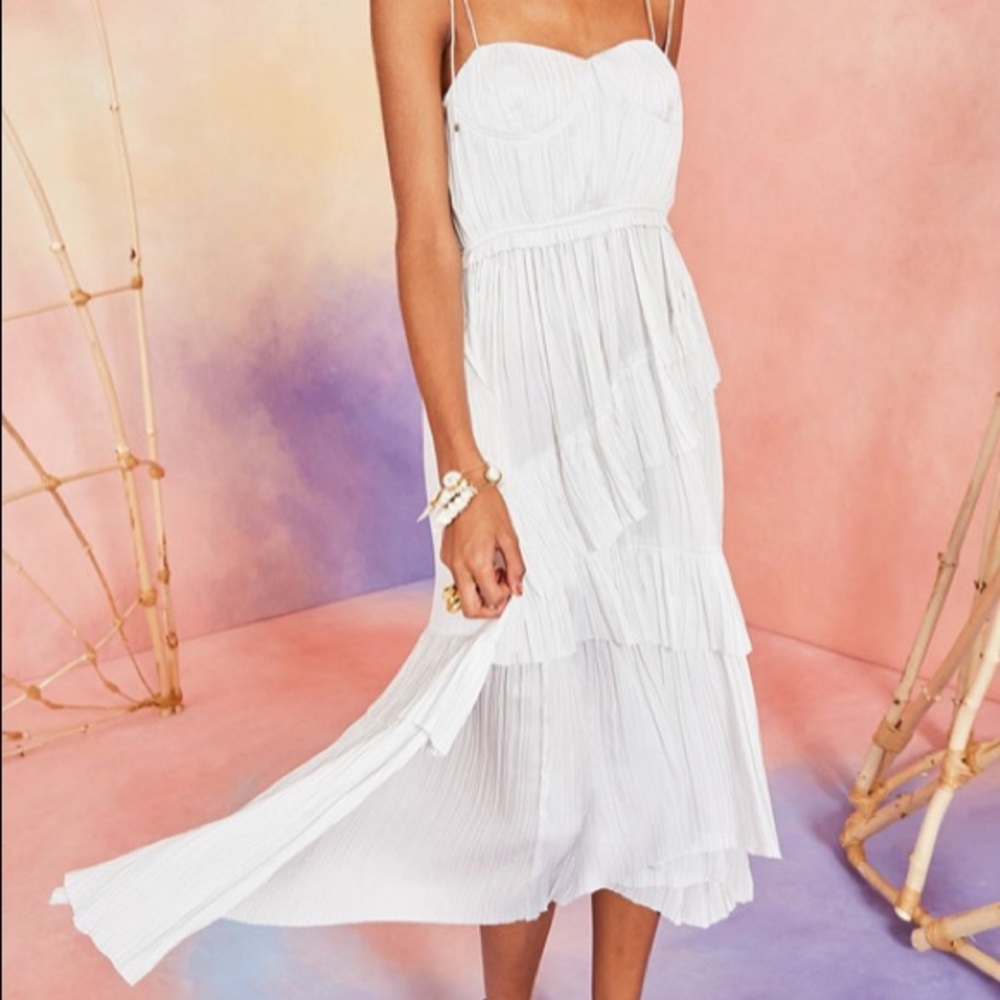 NWT Ulla Johnson Delilah Dress Sz 8 Dove